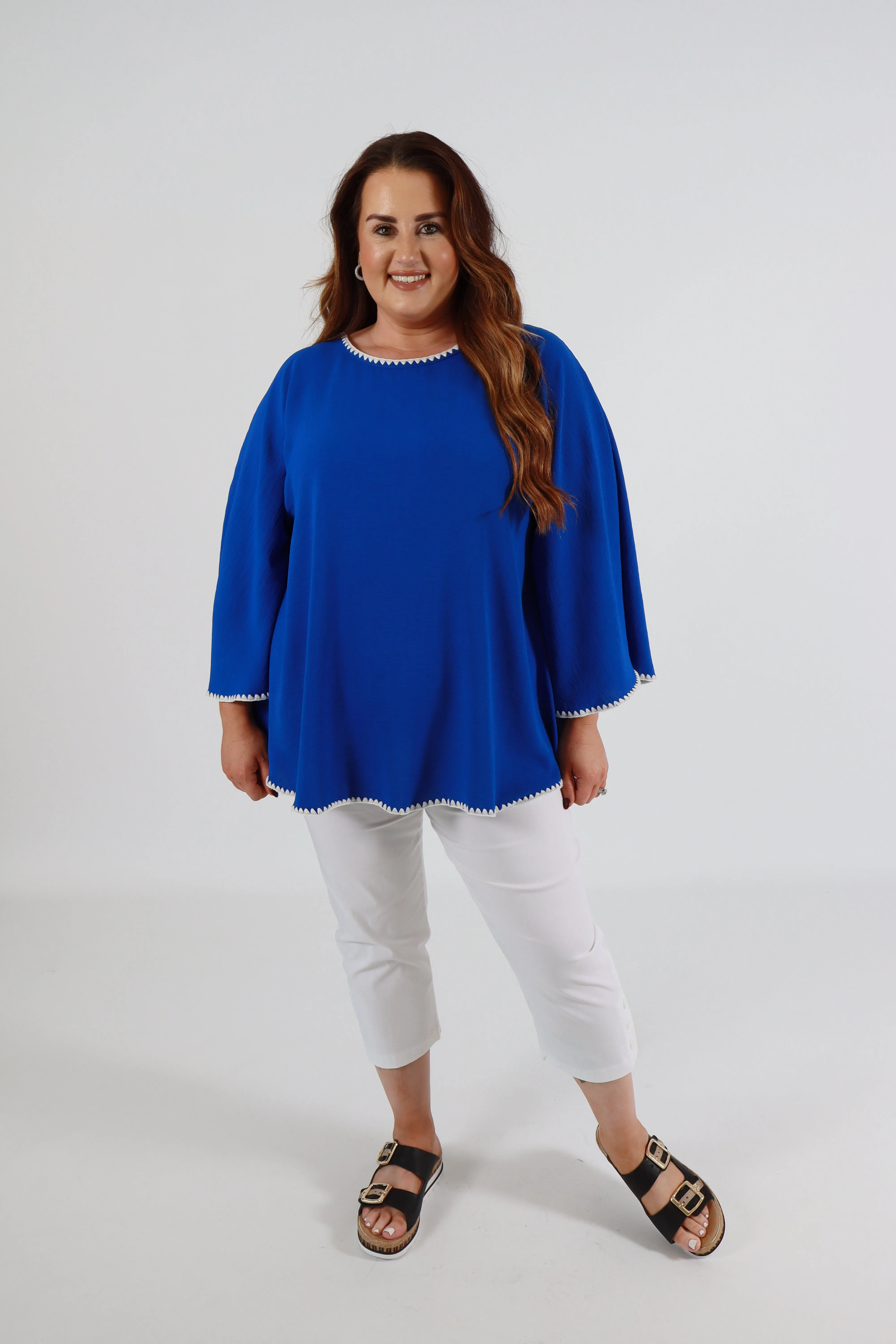Stevie Blouse in Royal Blue