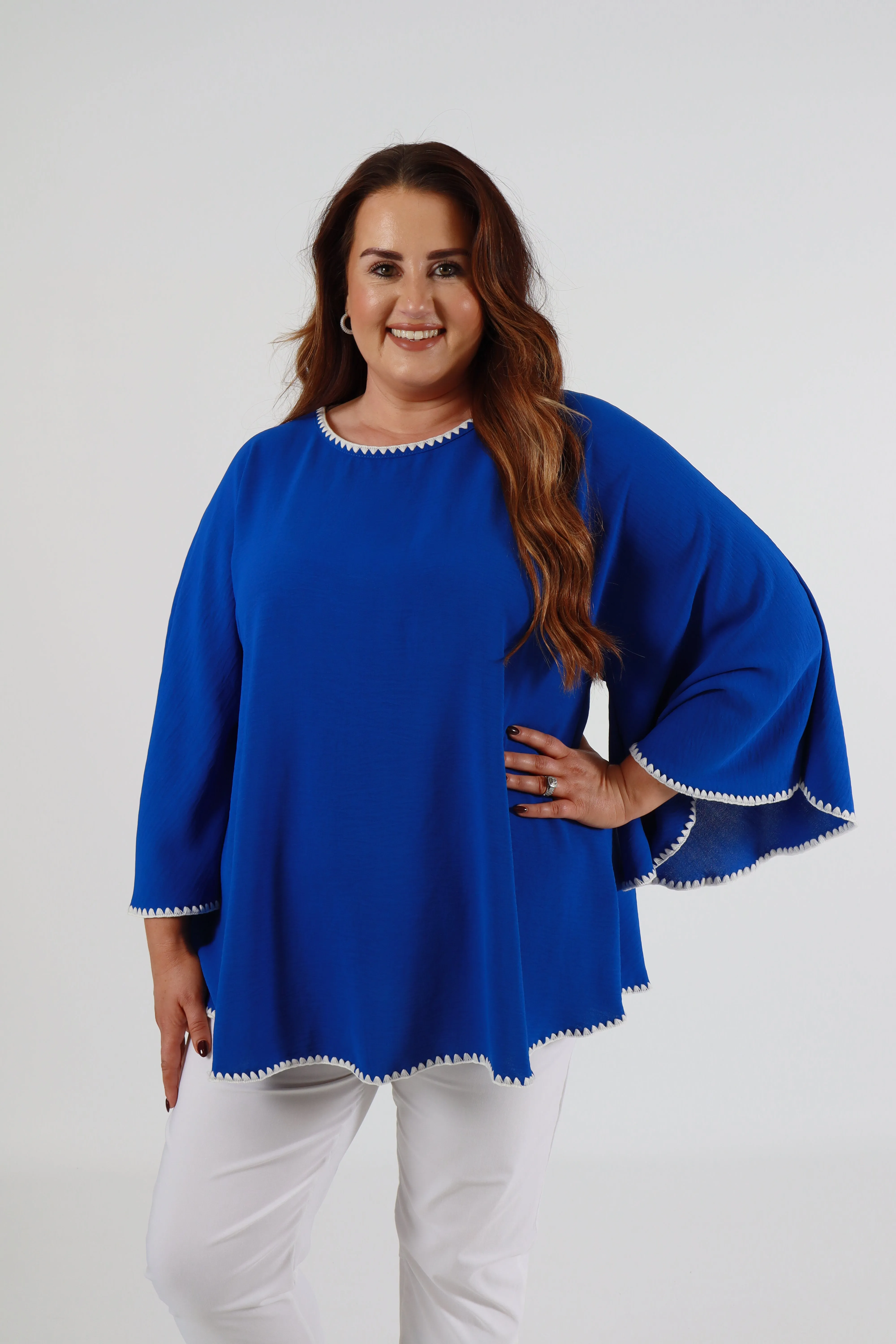 Stevie Blouse in Royal Blue