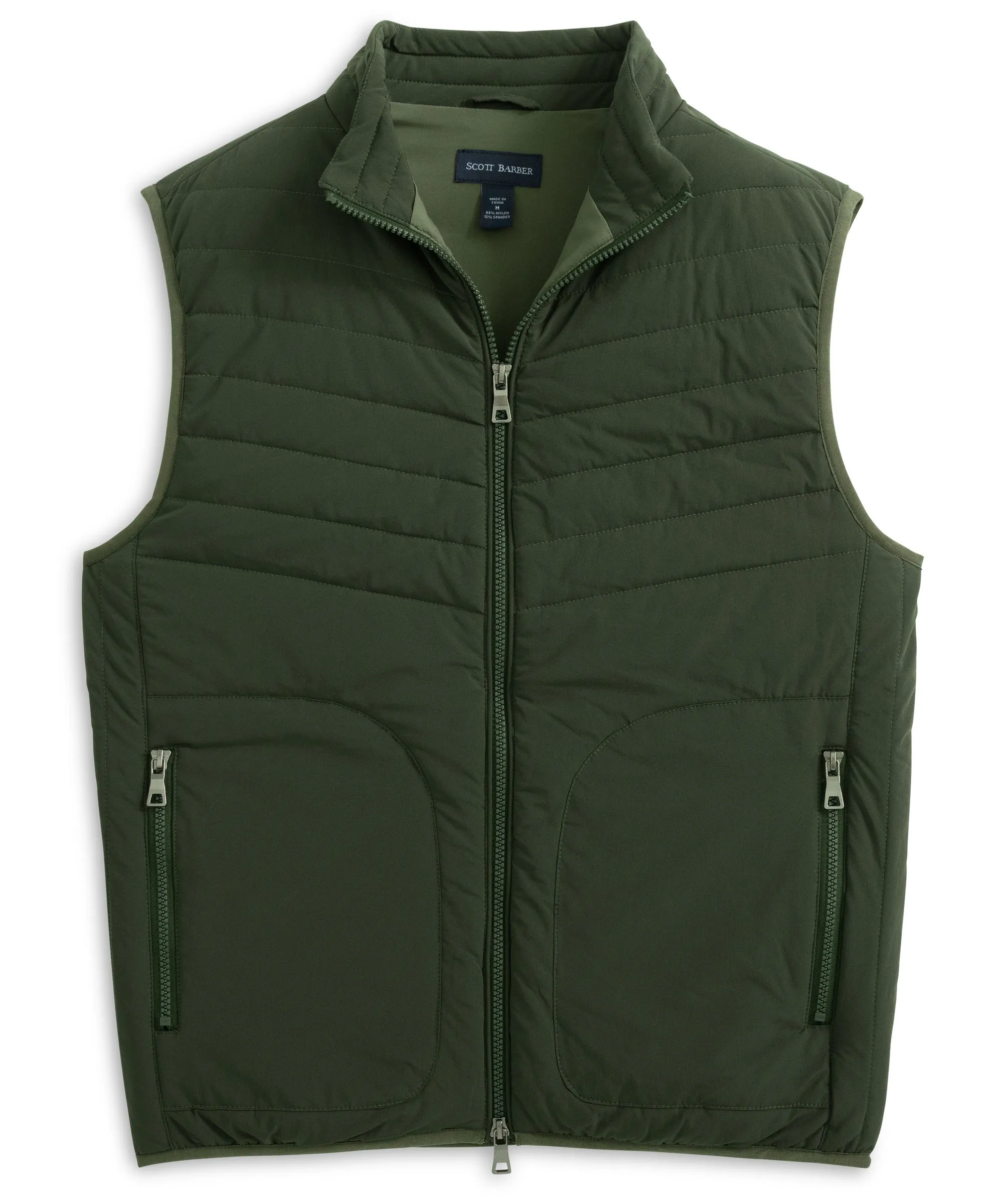Stretch Nylon Puffer Vest