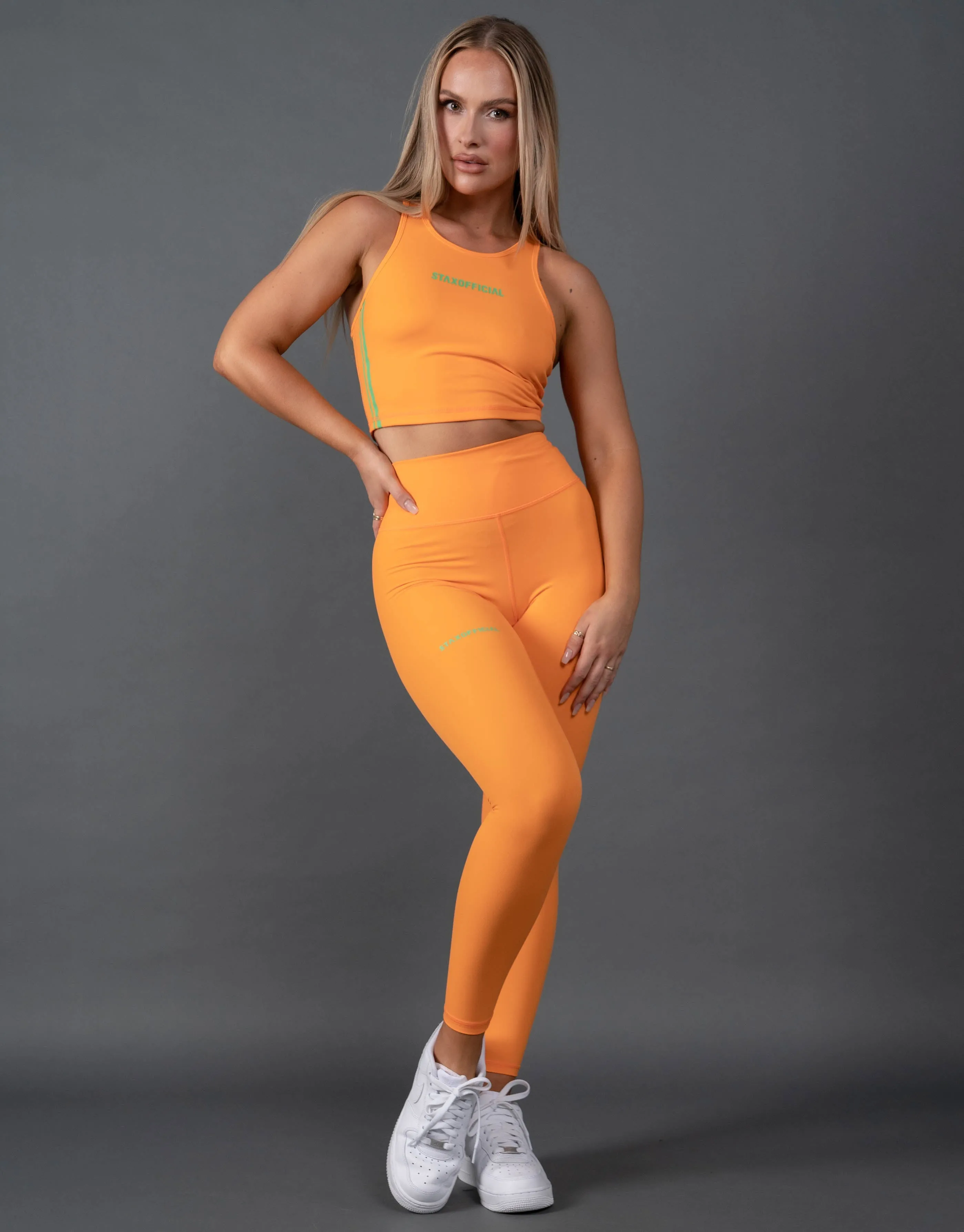 Summer 22 Crop Tank - Orange
