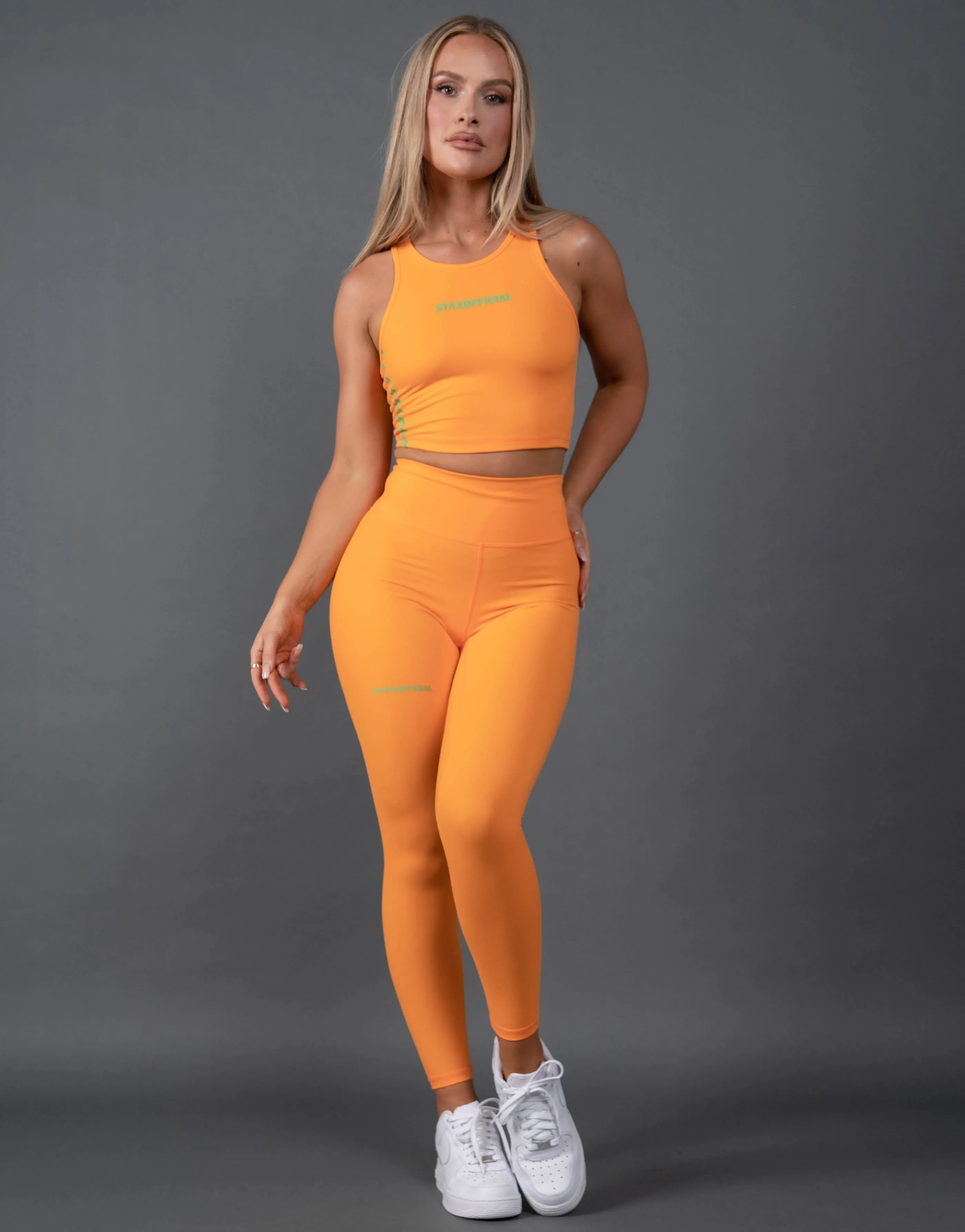 Summer 22 Crop Tank - Orange