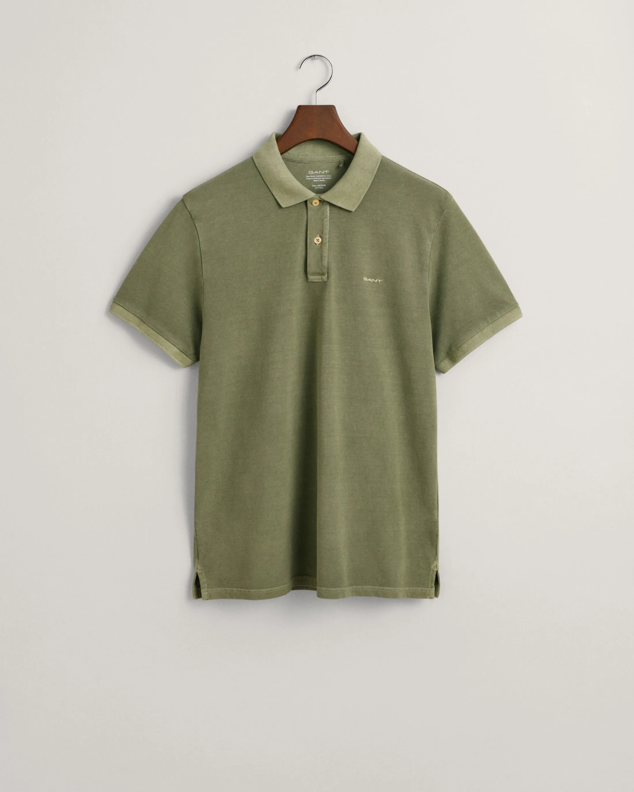 Sunfaded Piqué Polo Shirt in Green