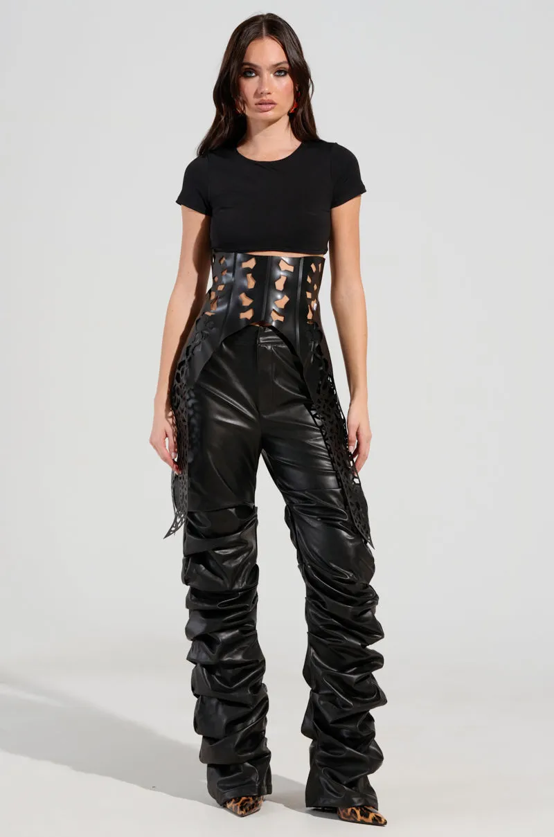 SUPERSTAR LASER CUT PU BELT