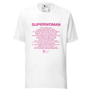 SUPERWOMAN BY XCLUSIF POETIX Unisex t-shirt