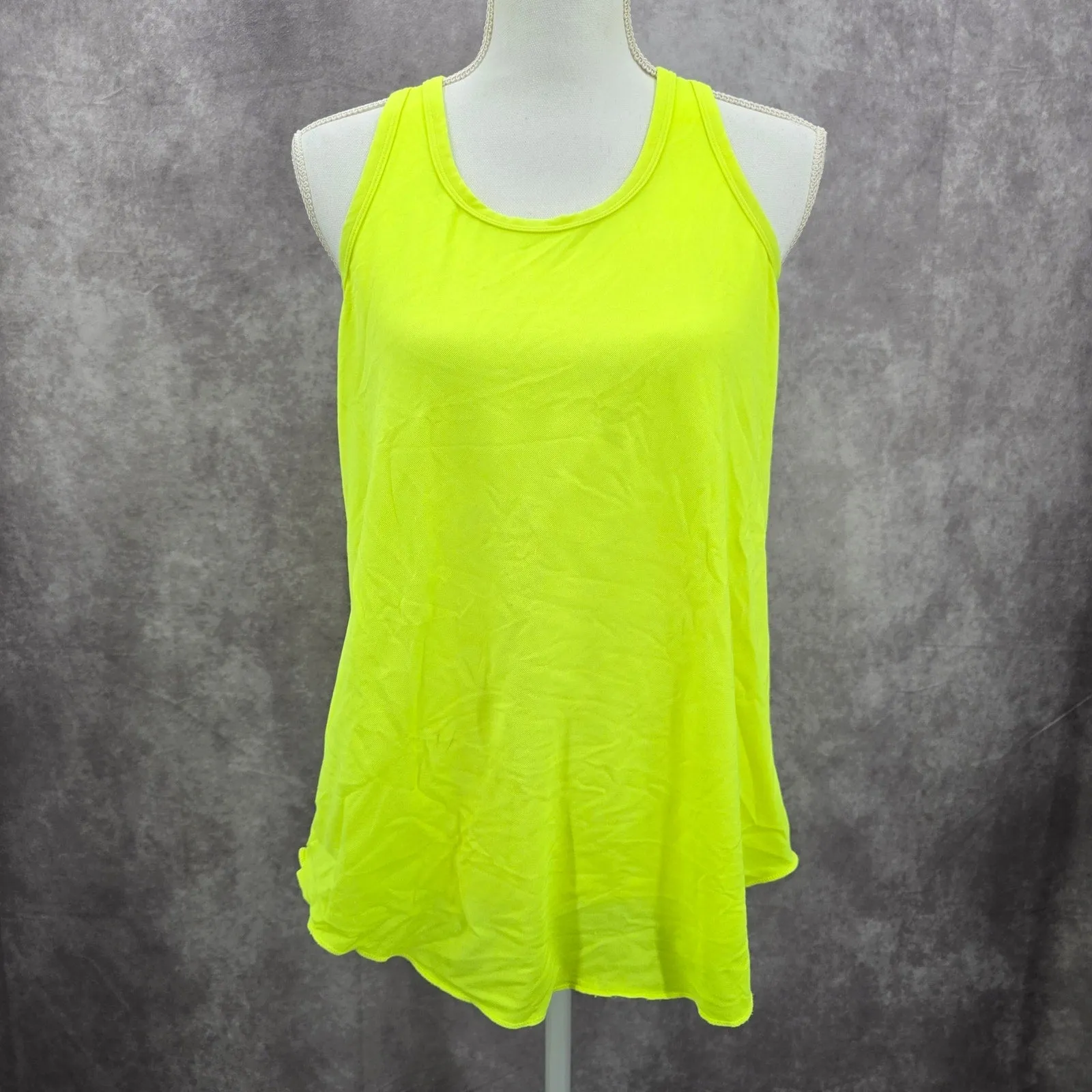 Surf Style Green Racerback Sports Activewear Tank Top Small