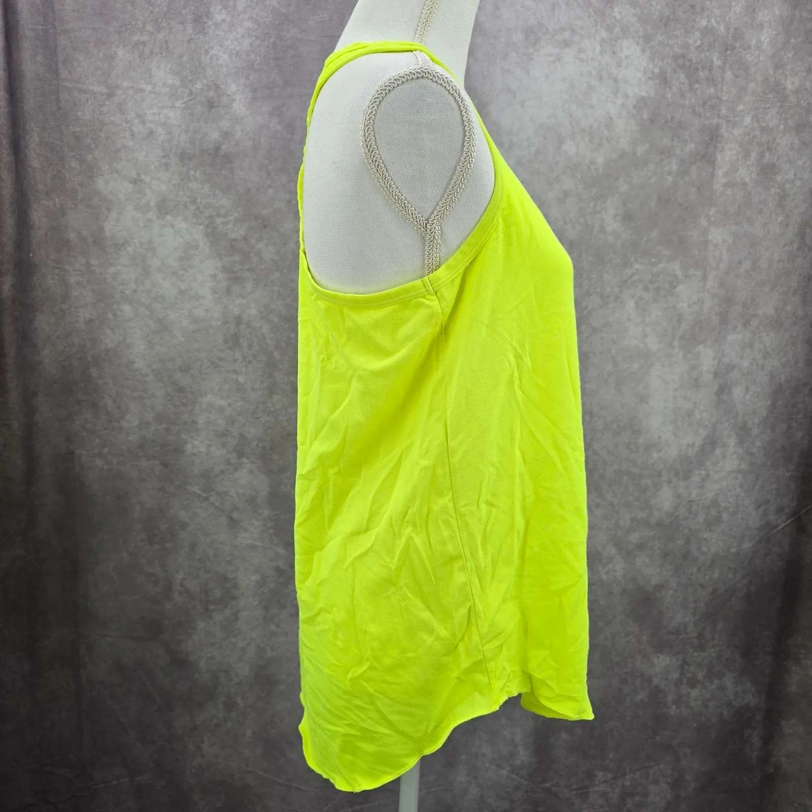 Surf Style Green Racerback Sports Activewear Tank Top Small