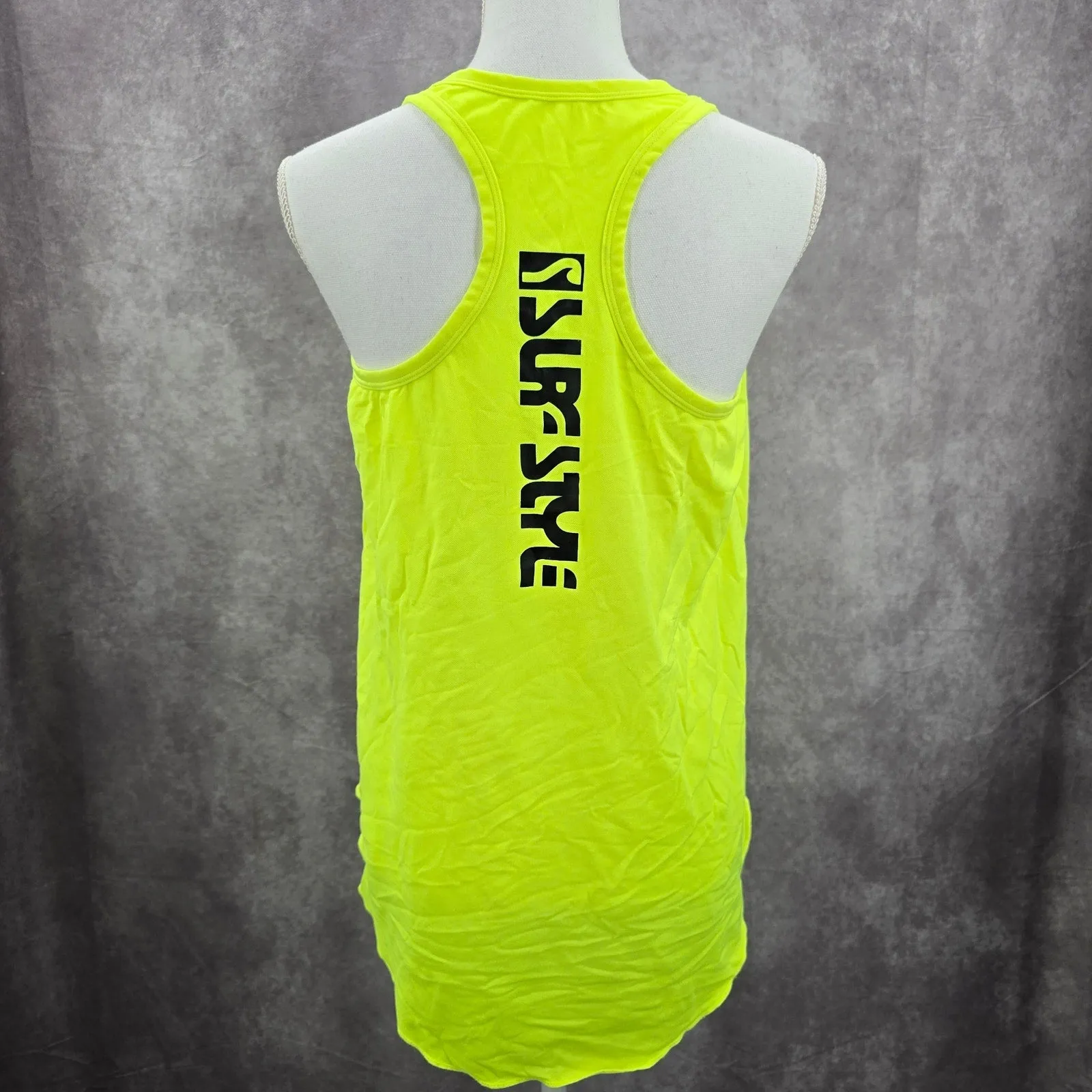Surf Style Green Racerback Sports Activewear Tank Top Small