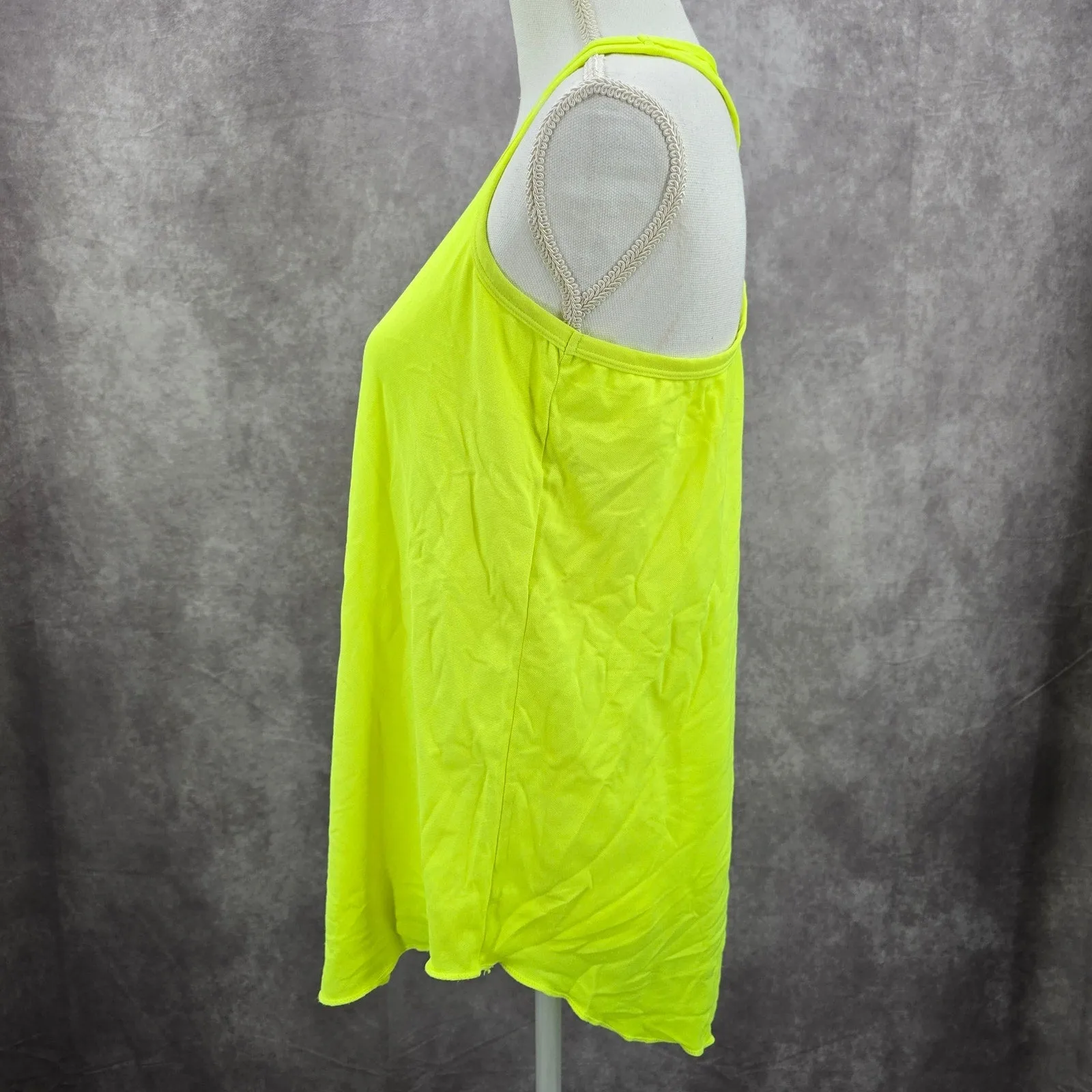 Surf Style Green Racerback Sports Activewear Tank Top Small