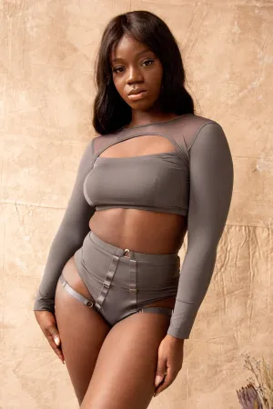 Tatiana Active Esme Top - Charcoal