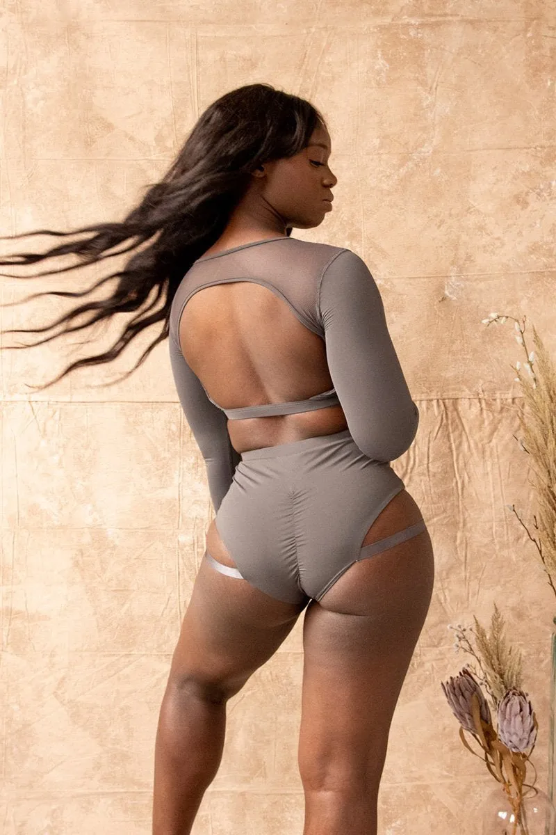 Tatiana Active Esme Top - Charcoal