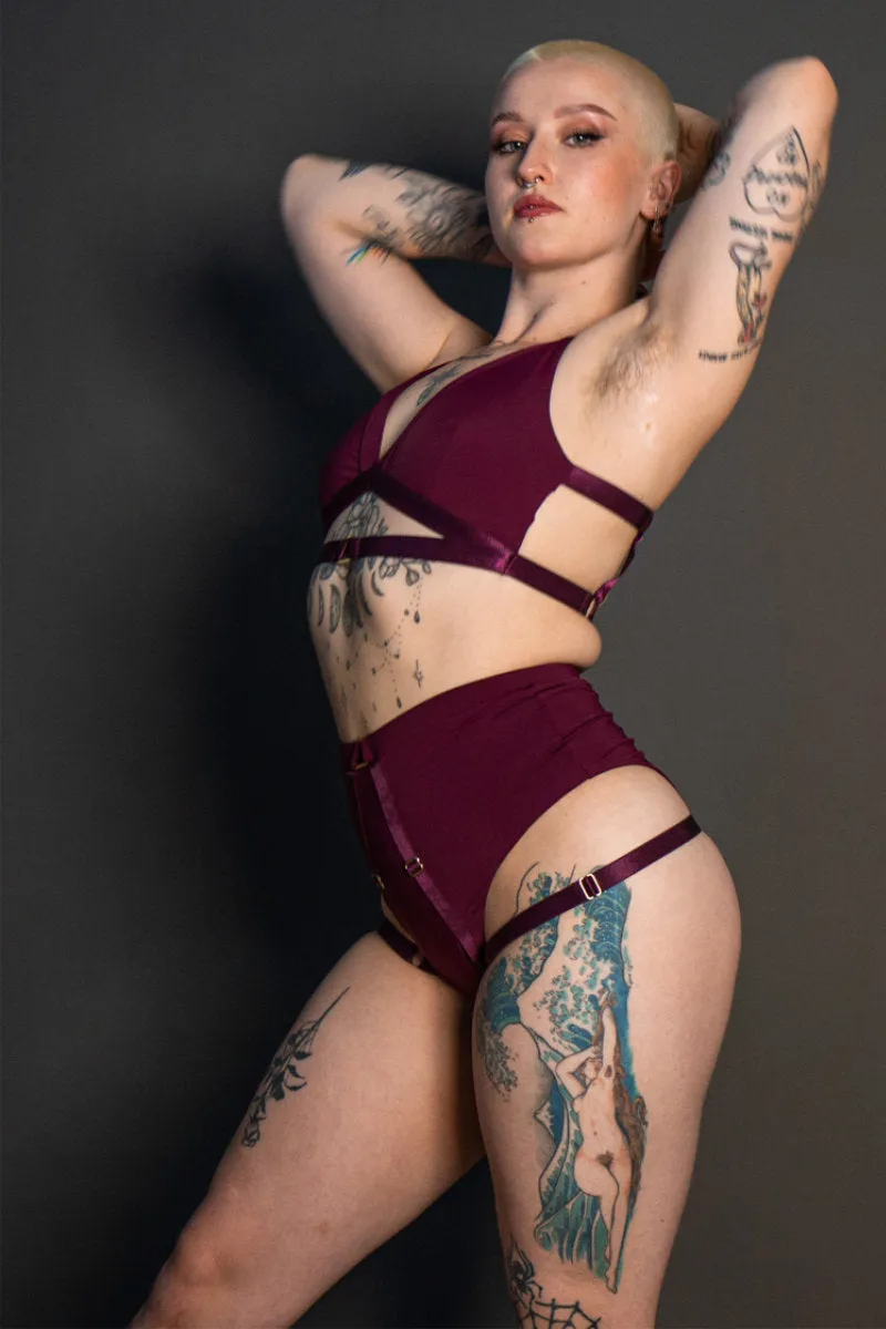Tatiana Active Tokio Top - Matte Wine