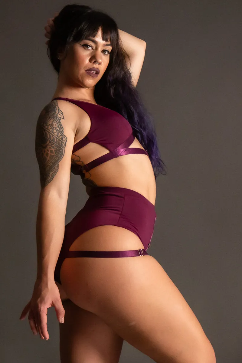 Tatiana Active Tokio Top - Matte Wine