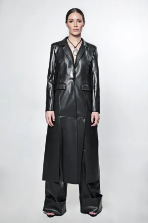 The Leather Panel Trench Coat - WS