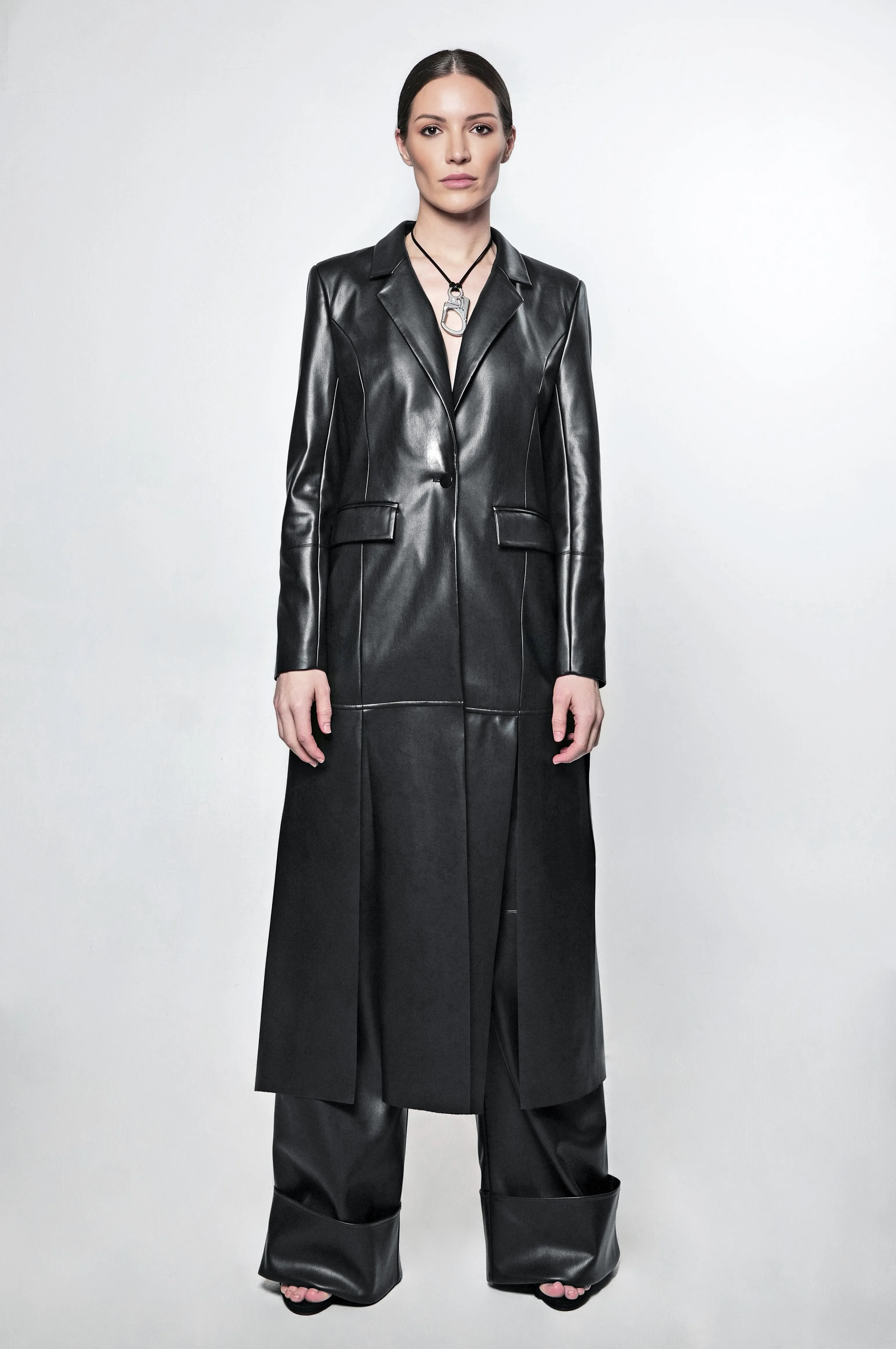 The Leather Panel Trench Coat - WS