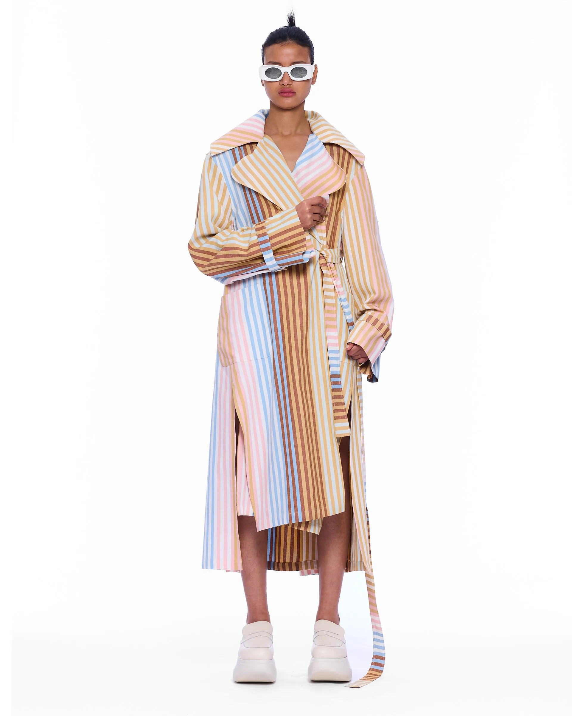 The Trench Shirt Dress : Stripe 14