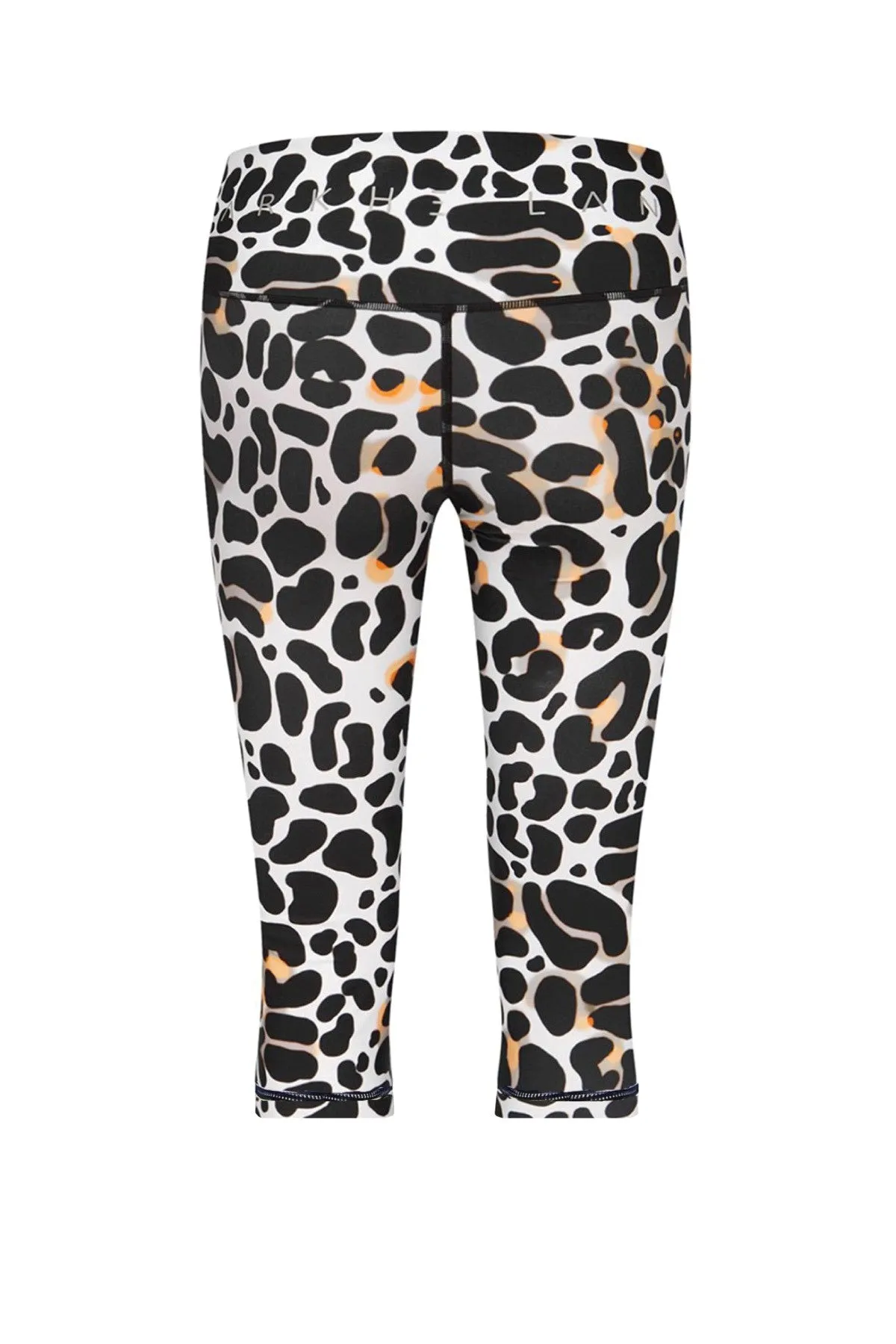 Theodora One Pocket Capri Tights Womens Leopard Print