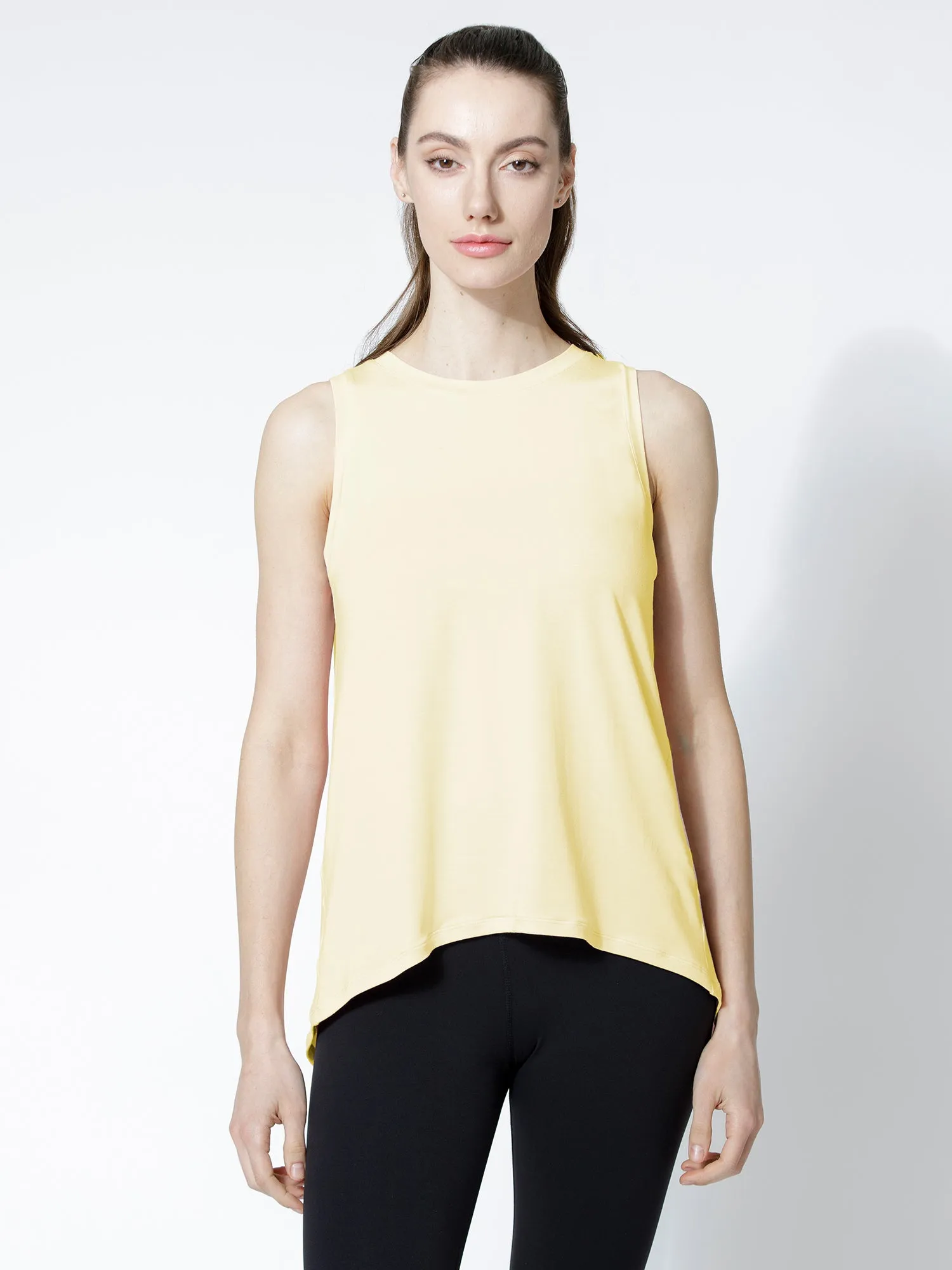 TIE BACK TRAINING TANK, JASMINE
