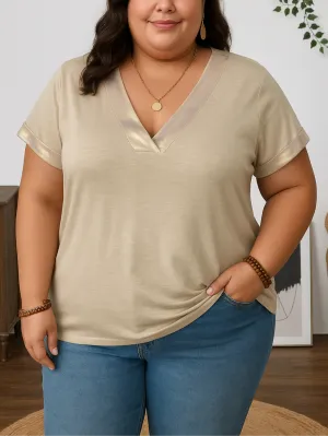 Tiffany Plus Size V-Neck T-shirt