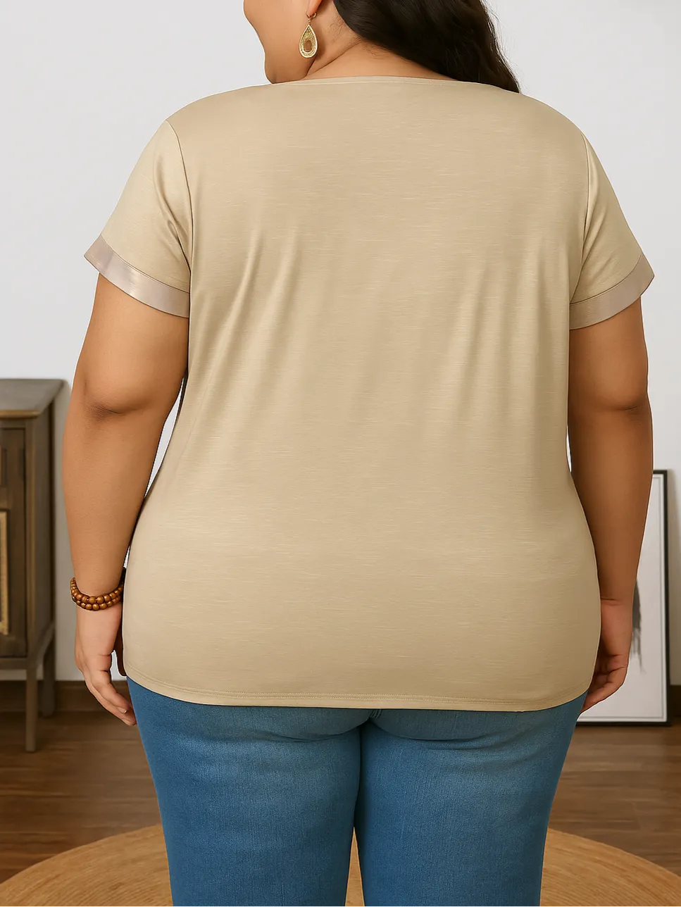 Tiffany Plus Size V-Neck T-shirt