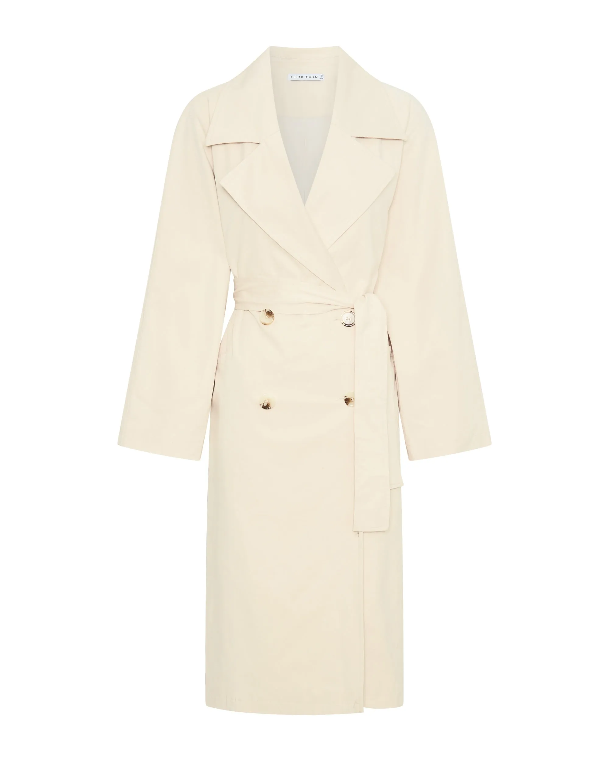 Time Again Relaxed Trench, Natural | THIRD FORM