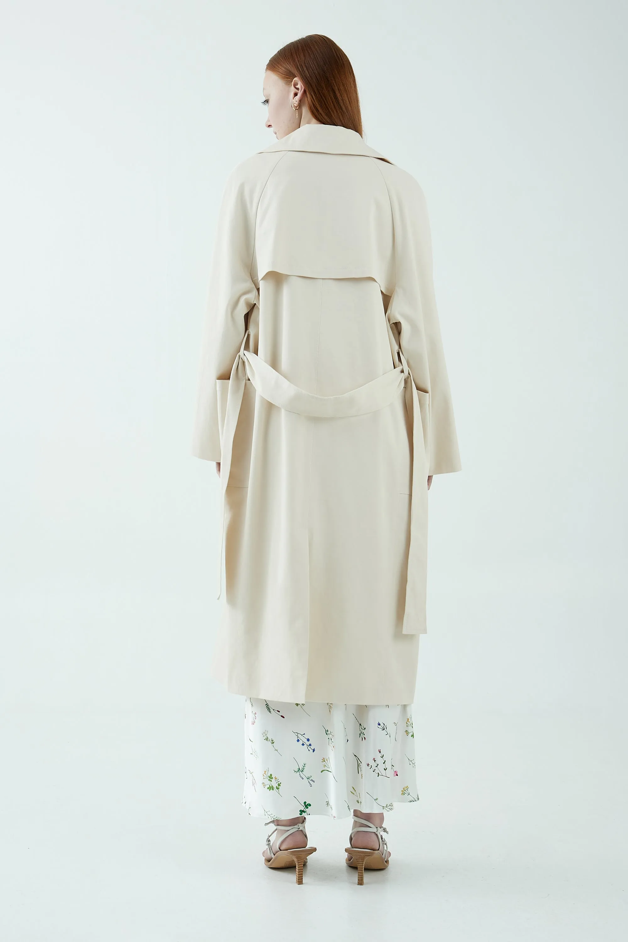 Time Again Relaxed Trench, Natural | THIRD FORM