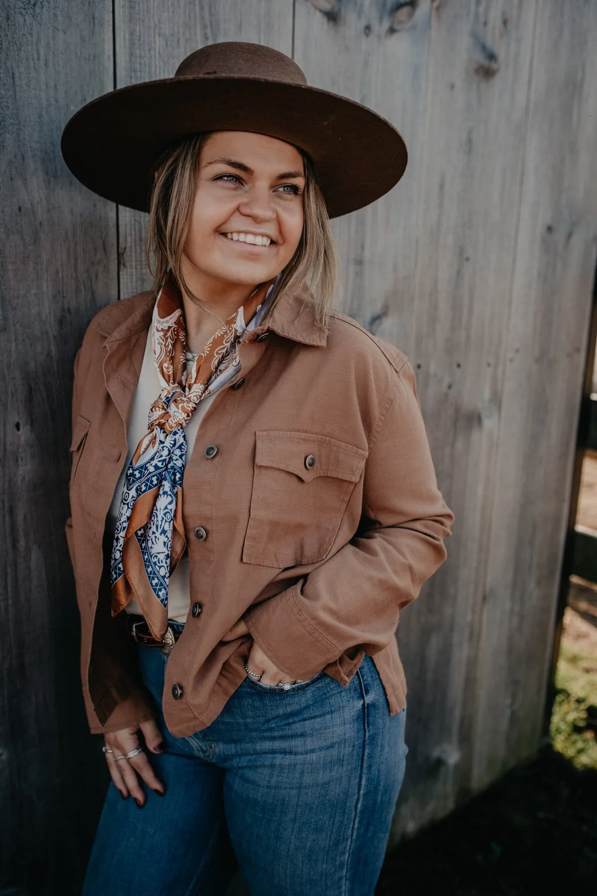 'Tombstone' Tan Lightweight Utility Jacket (L & XL Only)