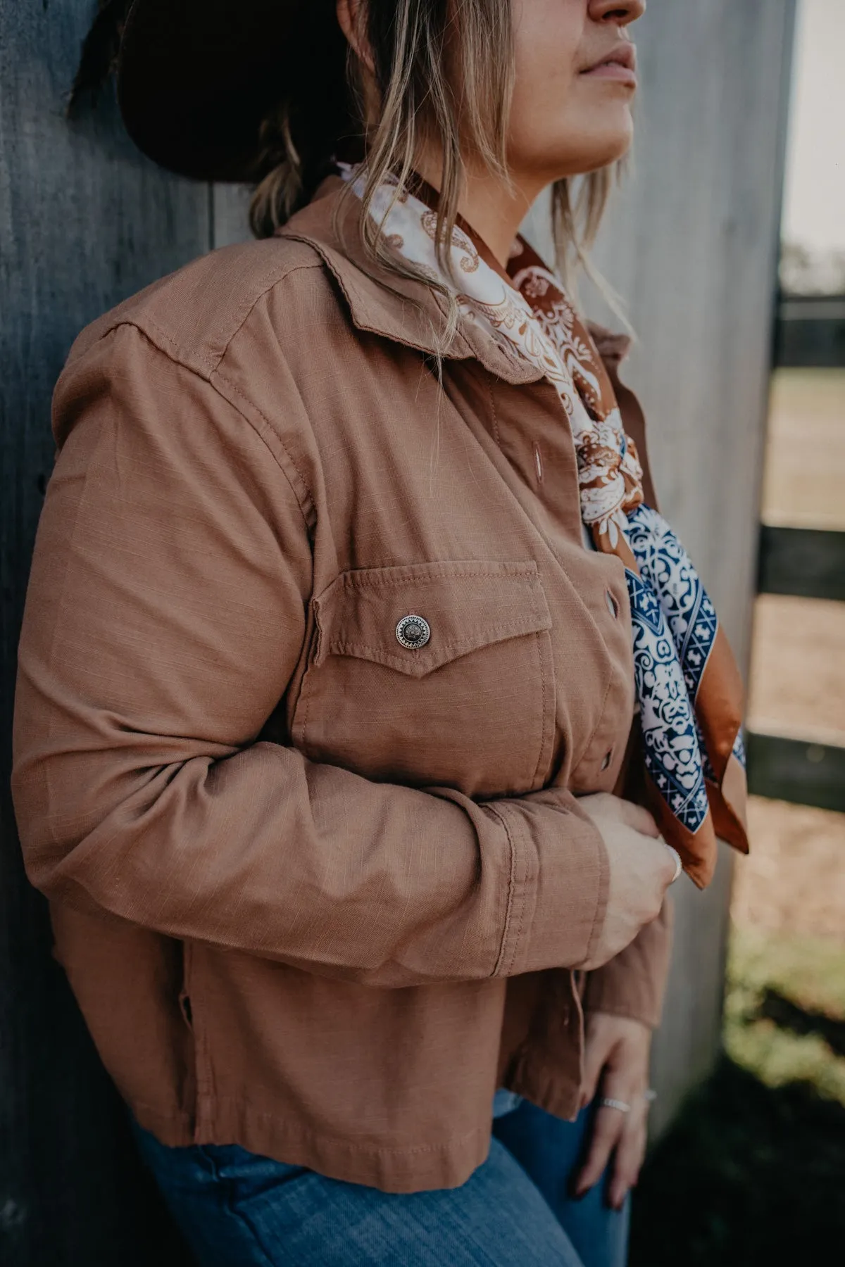 'Tombstone' Tan Lightweight Utility Jacket (L & XL Only)