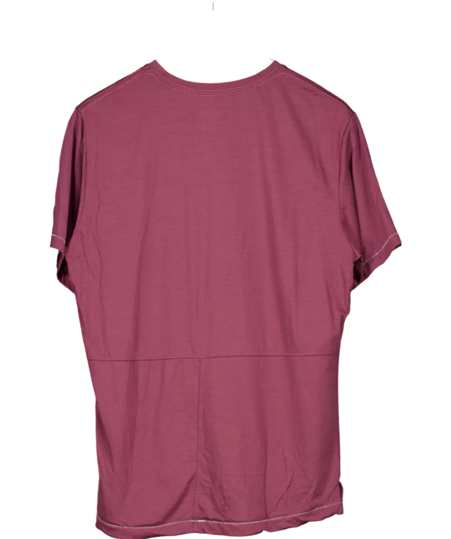 Torsa Purple Otis Merino Wool T Shirt UK M
