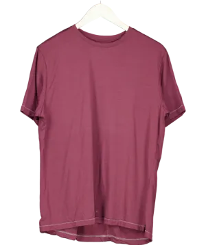 Torsa Purple Otis Merino Wool T Shirt UK M