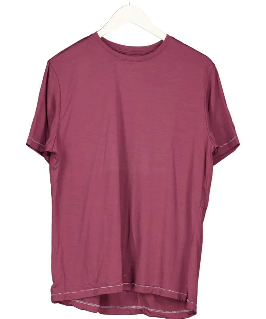 Torsa Purple Otis Merino Wool T Shirt UK M