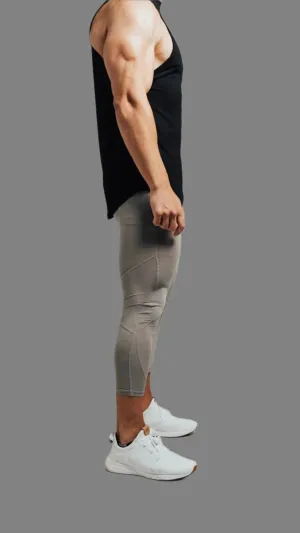 Total War Battle Vented Mesh Training Tight - Ghost Grey