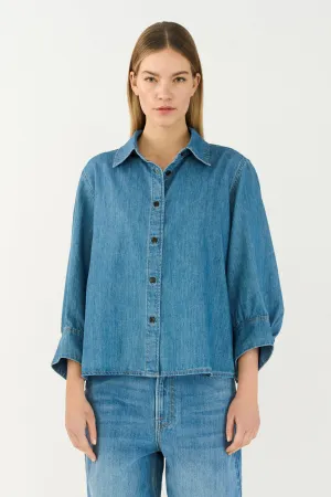 TRW-New Hepburn 3/4 Shirt Wash Bright Boston