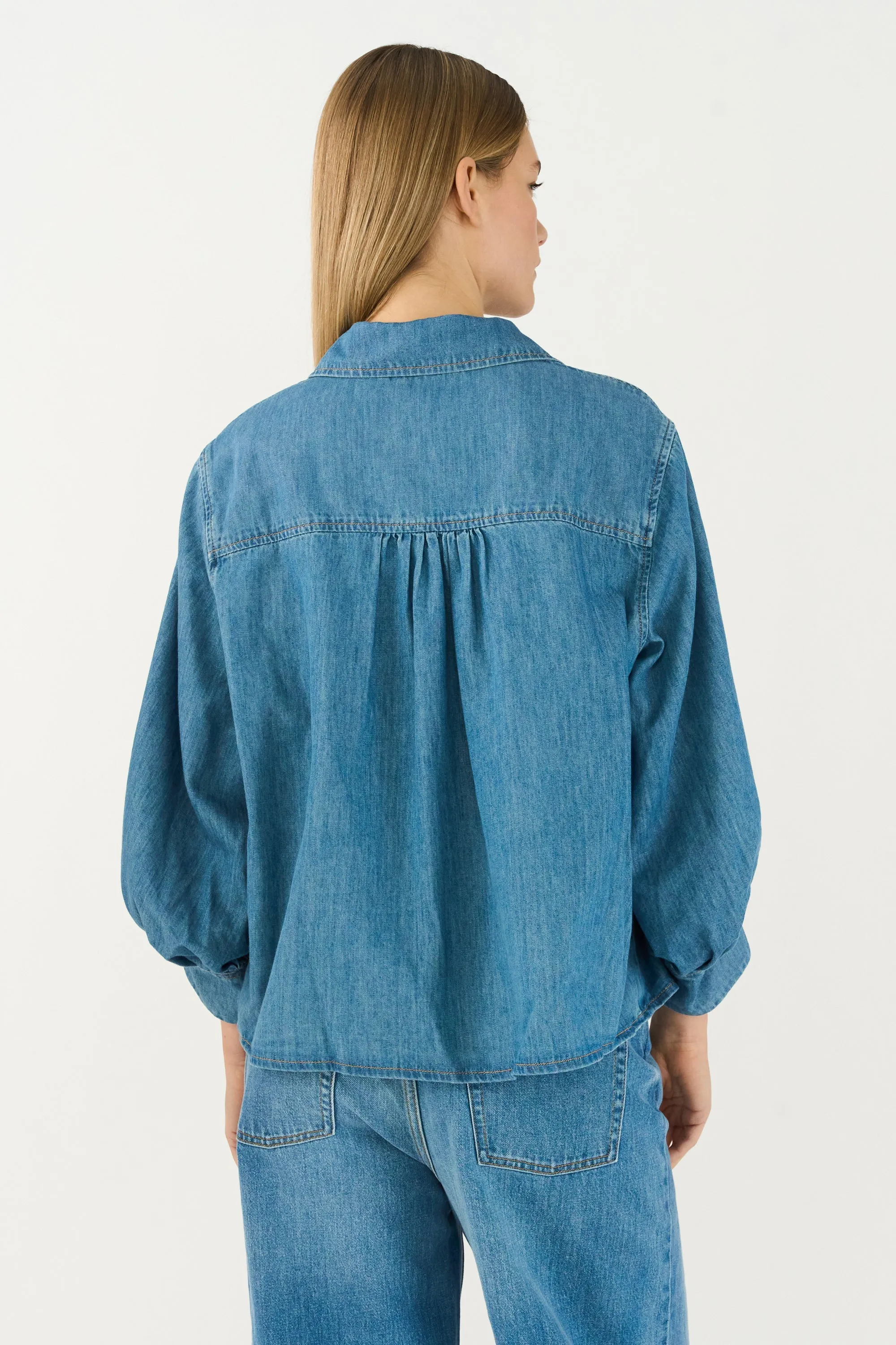 TRW-New Hepburn 3/4 Shirt Wash Bright Boston
