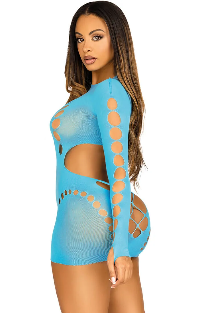 Turquoise cut-out dress lingerie - To The Moon & Back