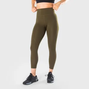 TWL - WOMEN'S ENERGY HIGH WAISTED 7/8TH TIGHTS - UNIFORM GREEN