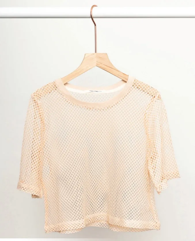 Two by Two | Arrow Mesh Top