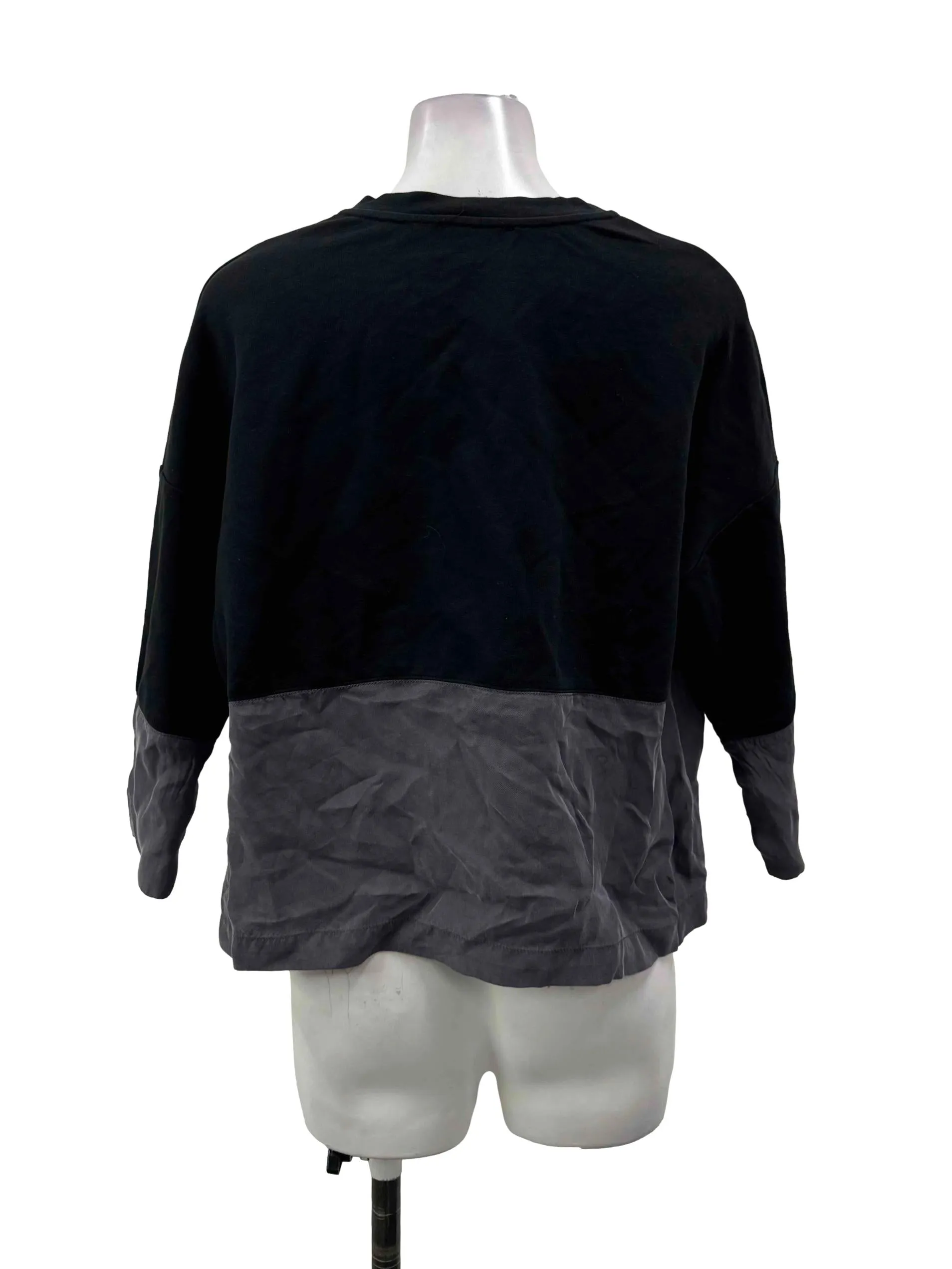 Two Tone Round Neck Top