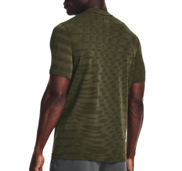 Under Armour Seamless Ripple T-Shirt - Marine Green