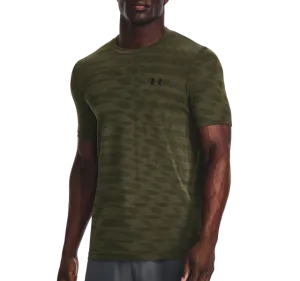 Under Armour Seamless Ripple T-Shirt - Marine Green