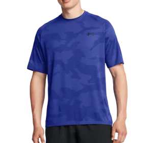 Under Armour Tech Velocity Jacquard Camo T-Shirt - Blue Royal