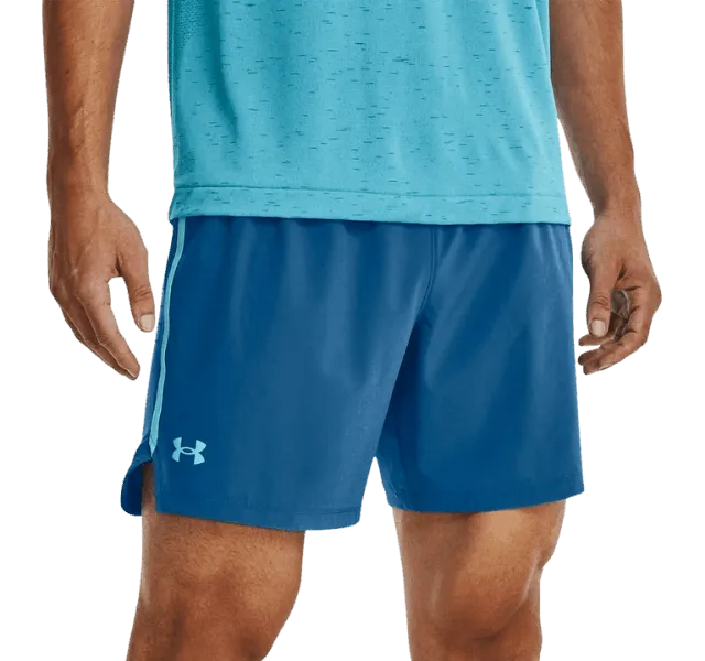 Under Armour Velocity Jacquard T-Shirt - Windrunner - Speedpocket Shorts Outfit - White/Blue