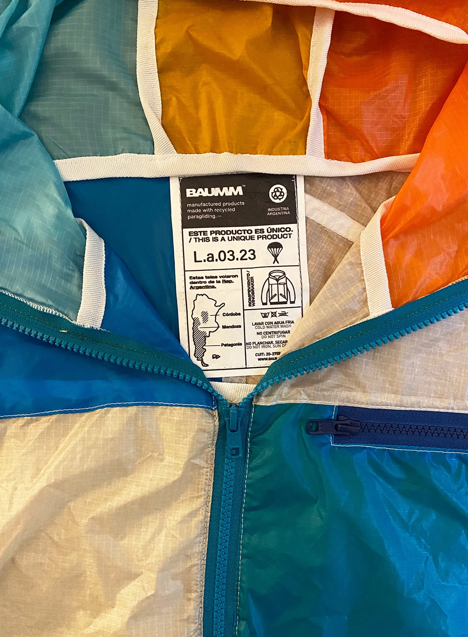 Upcycled Parachute Jacket (Large - L.a.03.23)