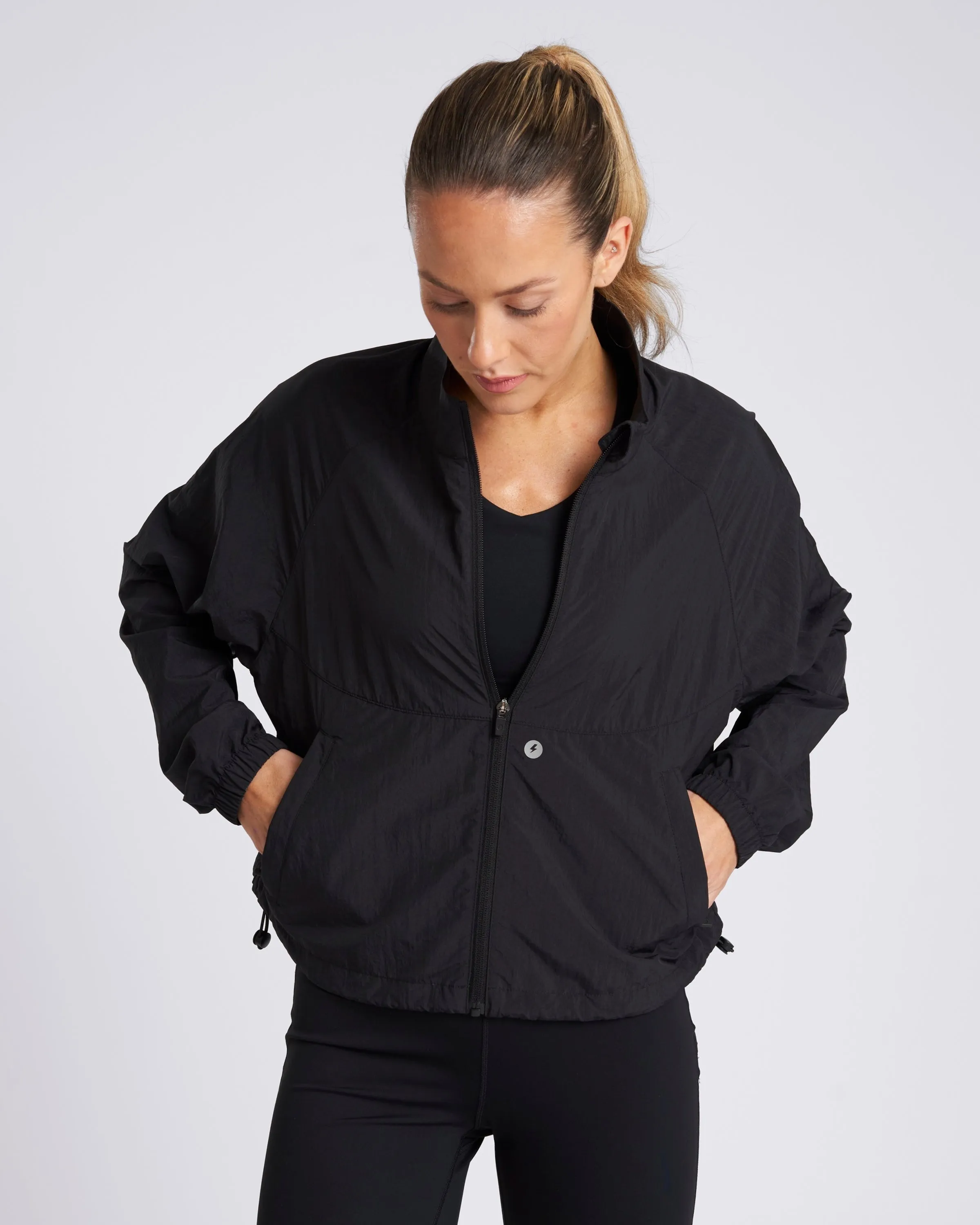 UrbanOne Lightweight Windbreaker Black