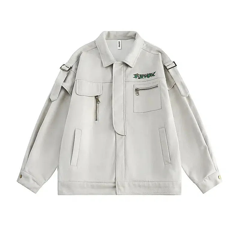 Utility Multiple Pockets Cargo Jacket