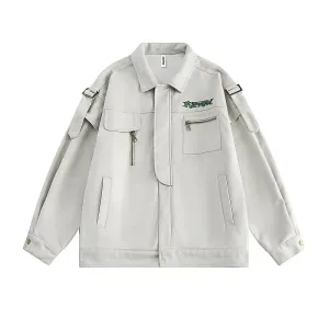 Utility Multiple Pockets Cargo Jacket