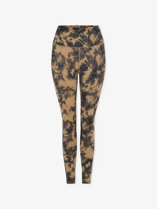 VARLEY Let's Go High Rise Legging 25 Flaxen Tie Dye