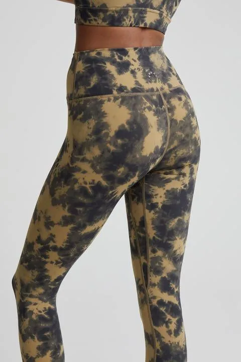 VARLEY Let's Go High Rise Legging 25 Flaxen Tie Dye