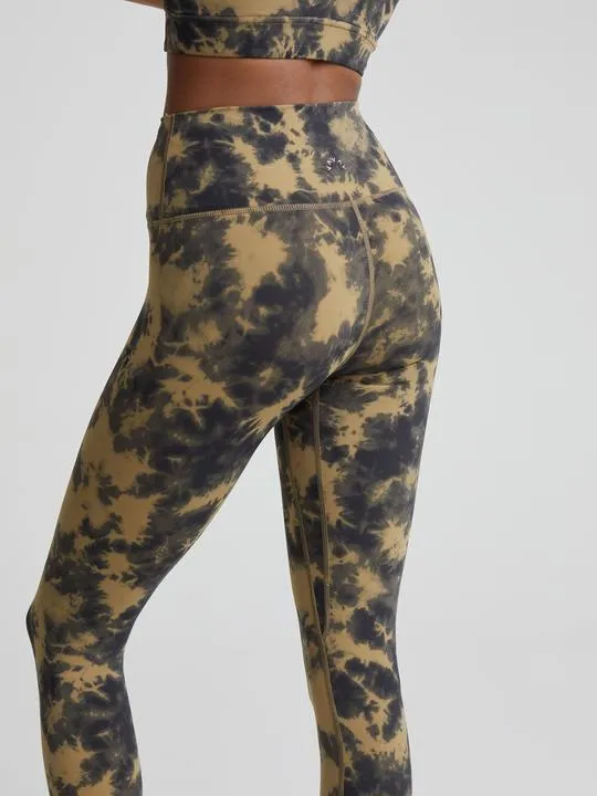 VARLEY Let's Go High Rise Legging 25 Flaxen Tie Dye