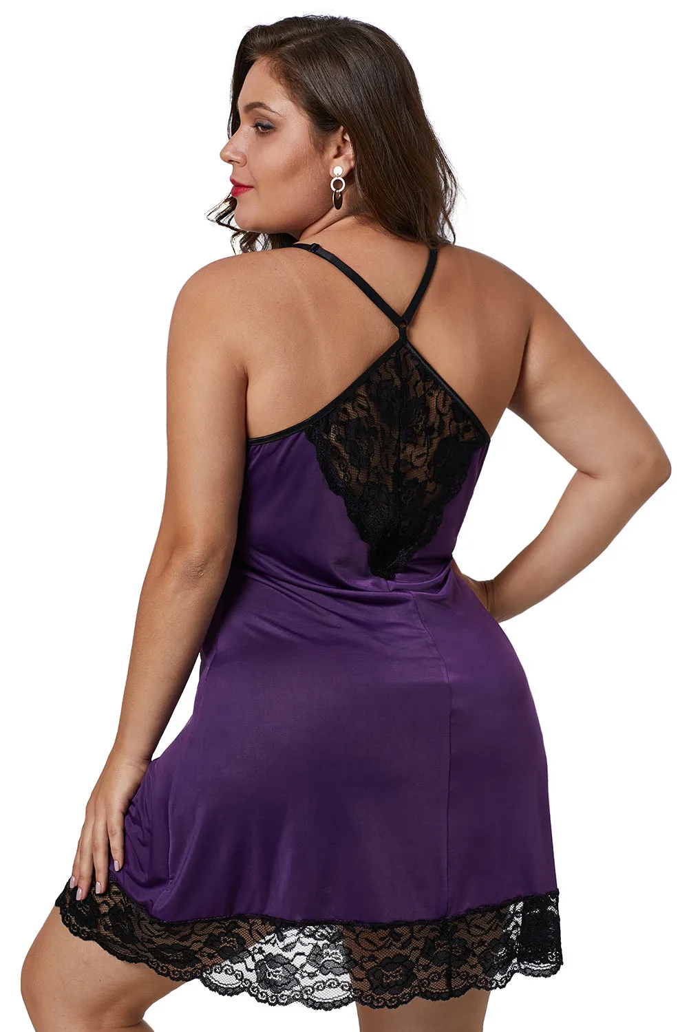 Venecia Chemise With Lace Trim