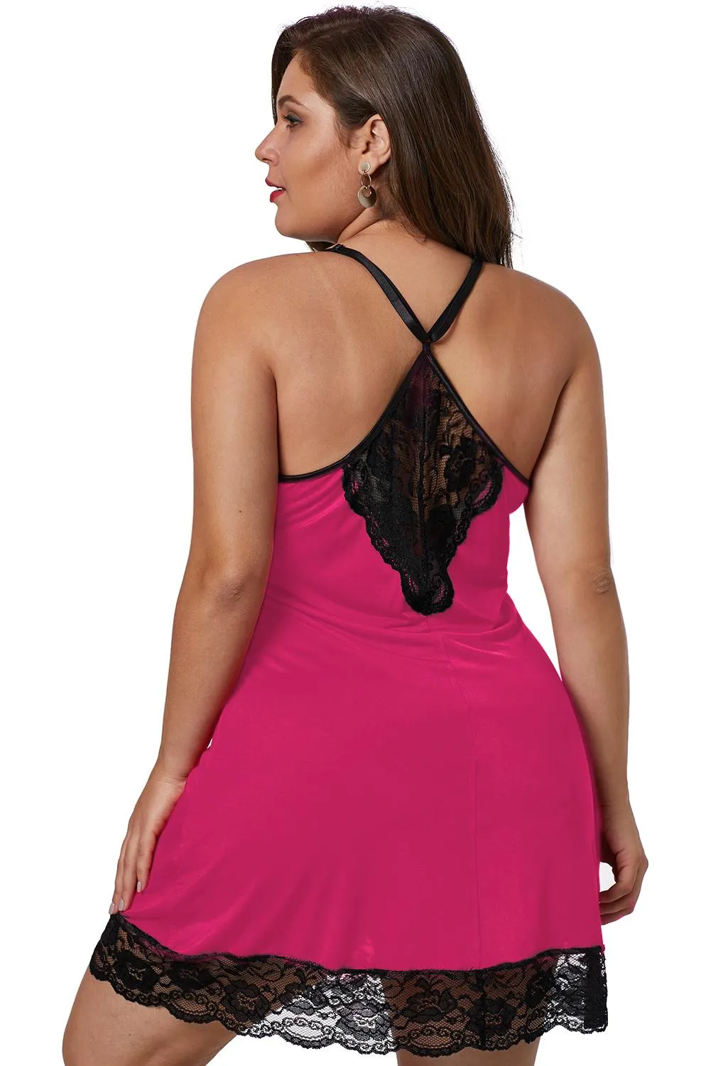 Venecia Chemise With Lace Trim